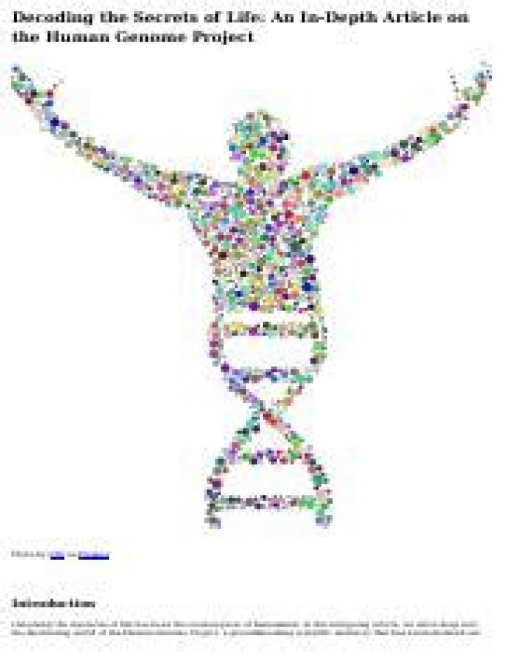 Decoding The Secrets Of Life