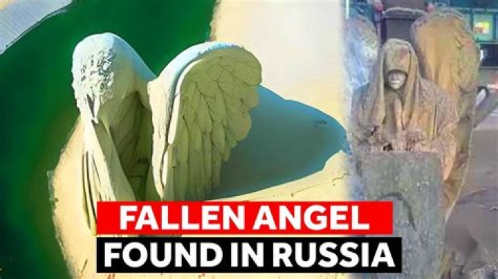 Fallen Angel Statue Unearthed In Russia